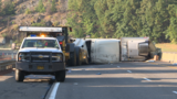 Traffic jam: Semi hauling fresh grapes crashes on I-5 in Oregon