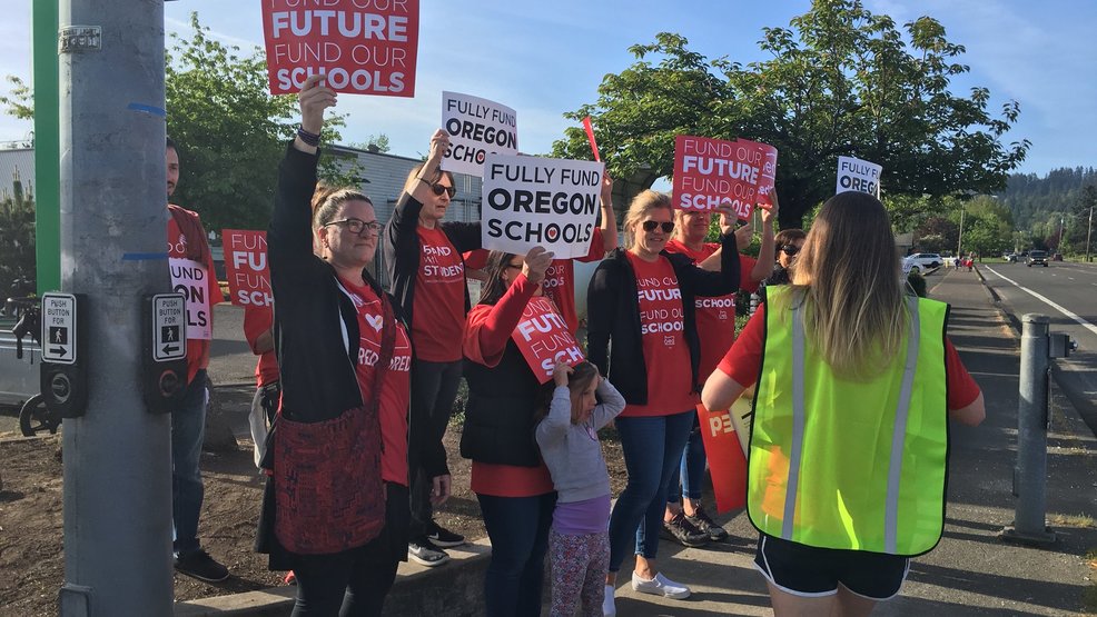 Day Of Action Over 20 Oregon Districts Cancel Classes As Teachers