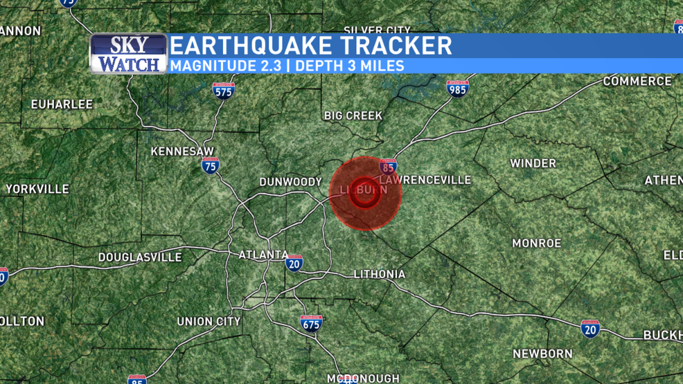 Earthquake confirmed outside of Atlanta Sunday morning WFXL