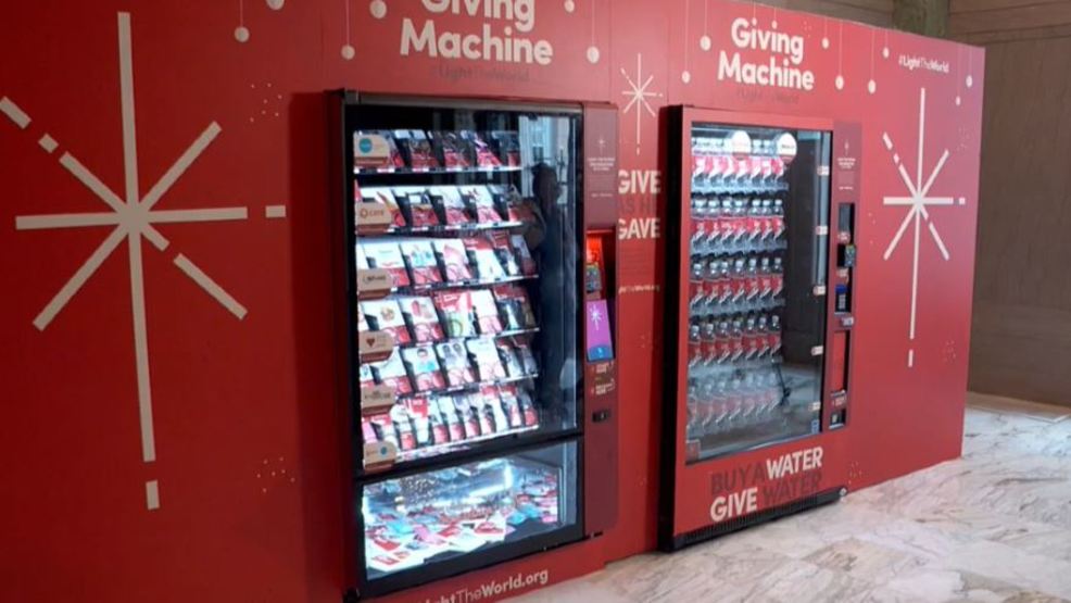 'Giving' vending machine open to public for donations KJZZ