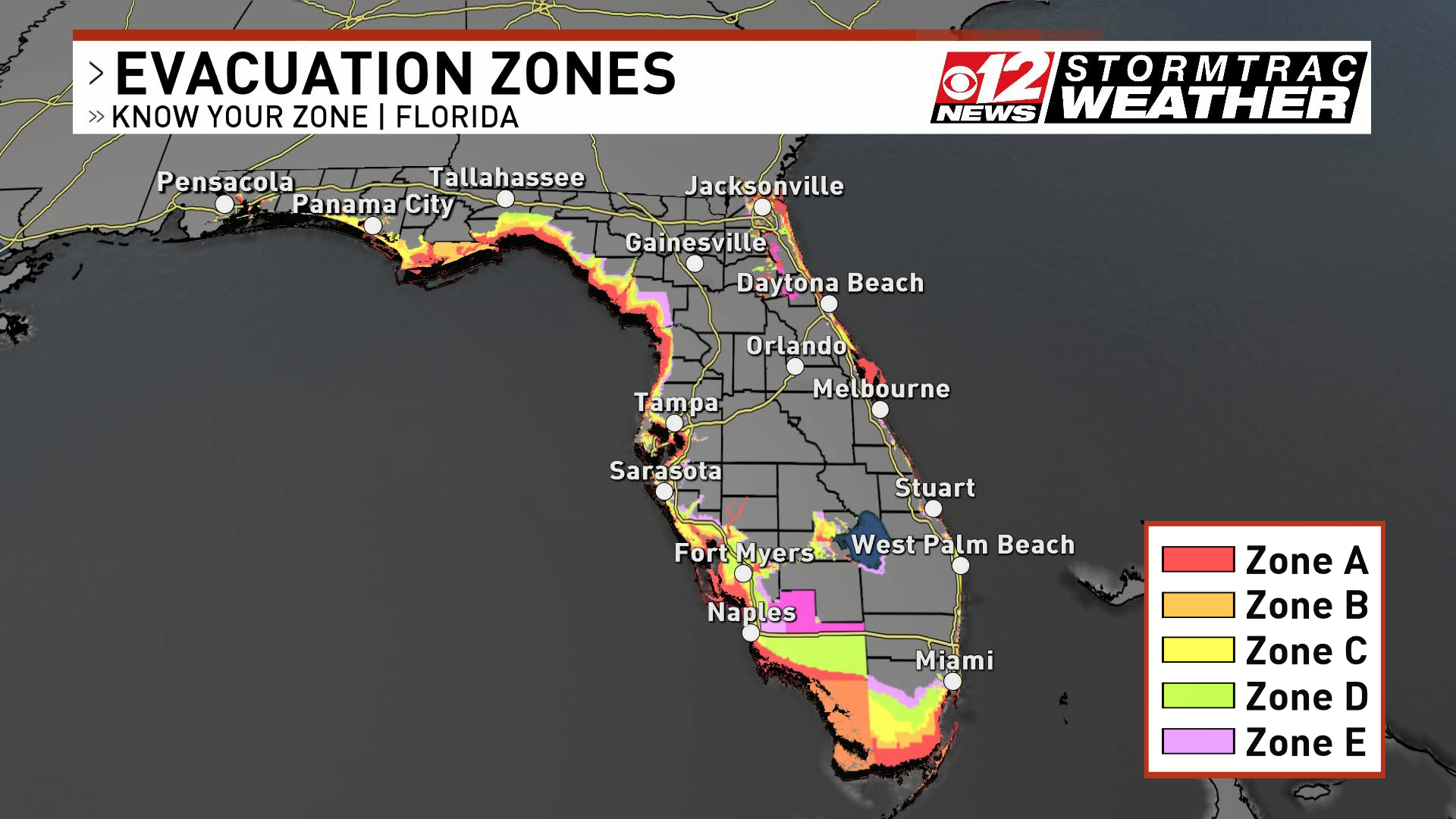 Hurricane Preparedness Week Evacuation Zones WTVX