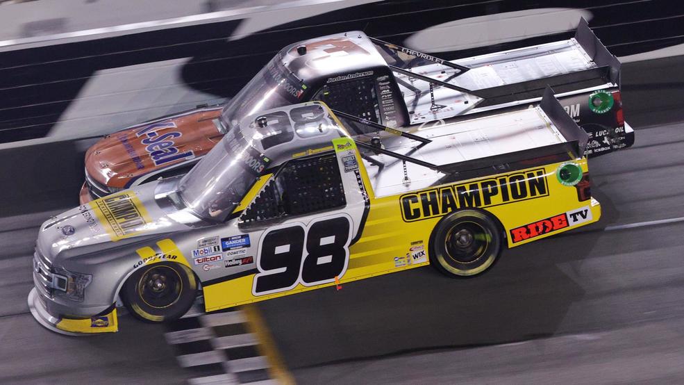 Grant Enfinger Wins Wild Truck Series Opener At Daytona | WCYB