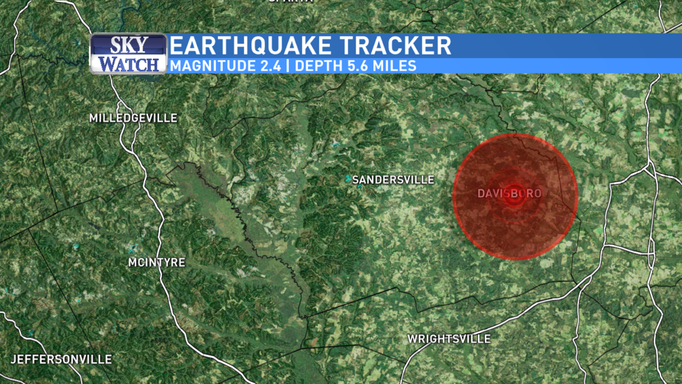 U.S.G.S. confirms earthquake in Washington County WGXA