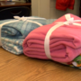 Indian Creek students collecting canned goods, making fleece blankets for those in need