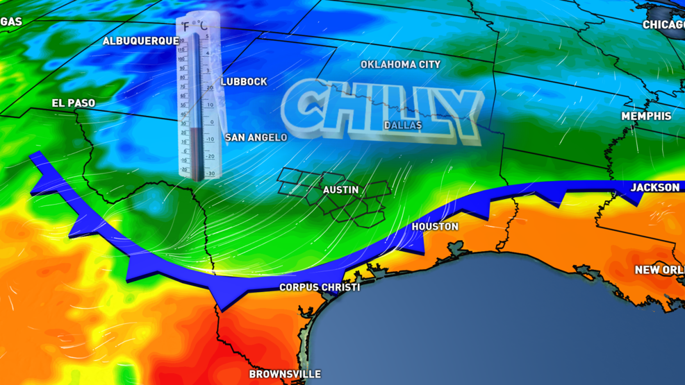 Strongest cold front since February to bring record cold next week WOAI