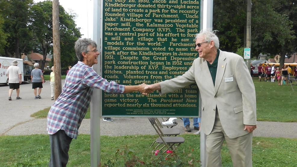Parchment's Kindleberger Park receives Michigan Historical Marker WWMT