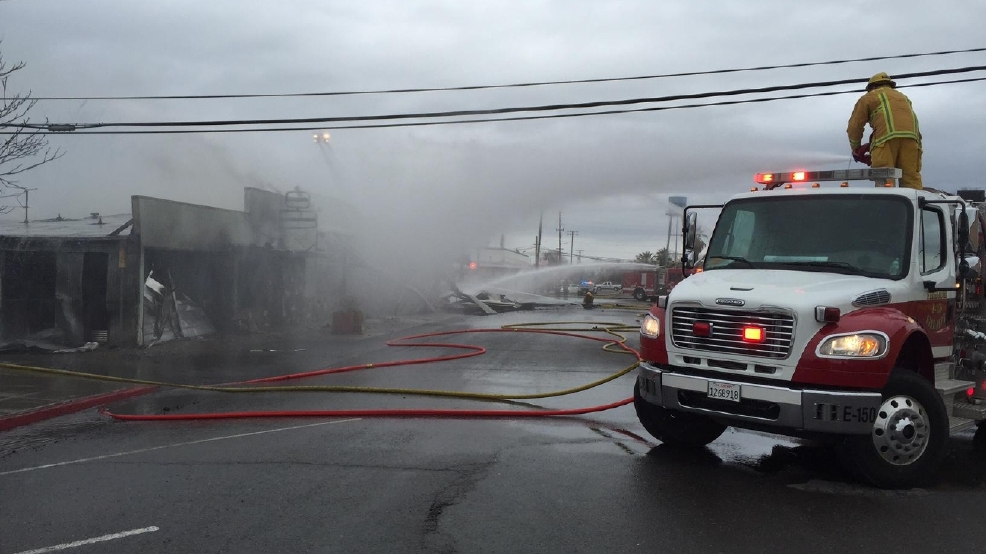 Firebaugh clothing store, barber shop in historic building destroyed by