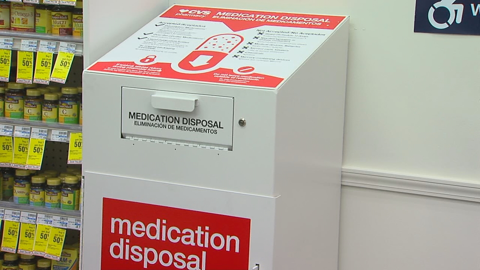 Midstate CVS pharmacies set up prescription drug takeback boxes to