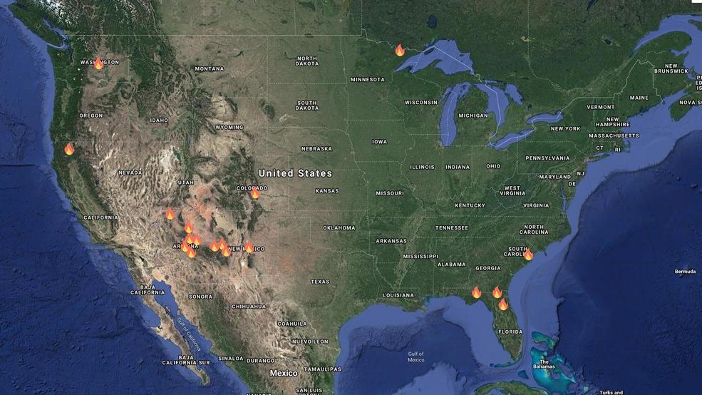 Interactive Wildfire Map  KOMO