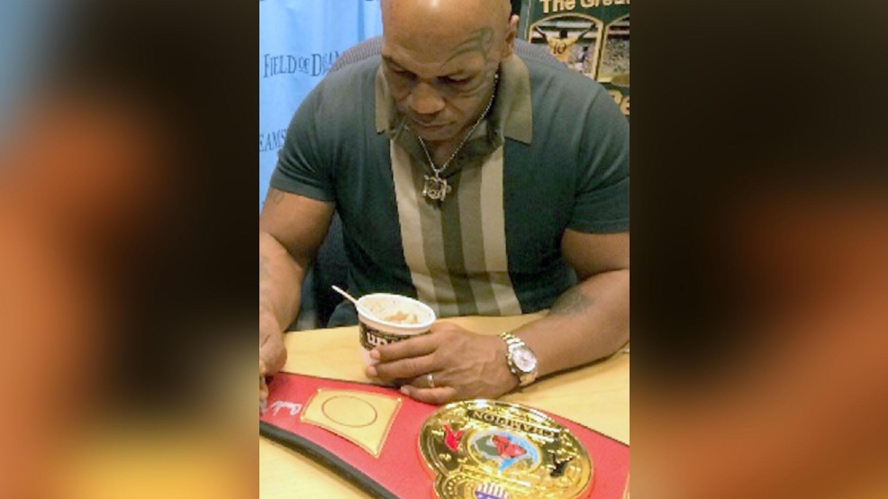 Signed Mike Tyson championship belt that had been stolen, recovered | KMPH