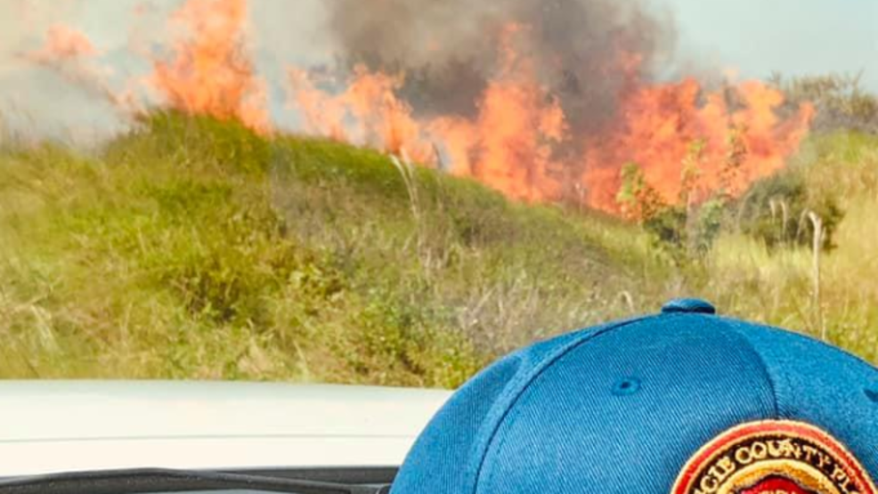 Firefighters Battling Brush Fire In Fort Pierce | WPEC