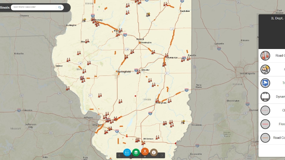 Getting around illinois map viewer united states map