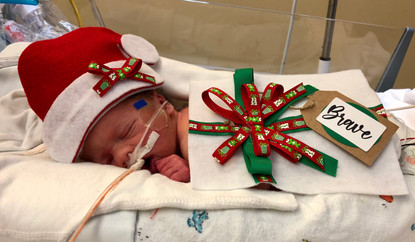 tiny baby christmas dress