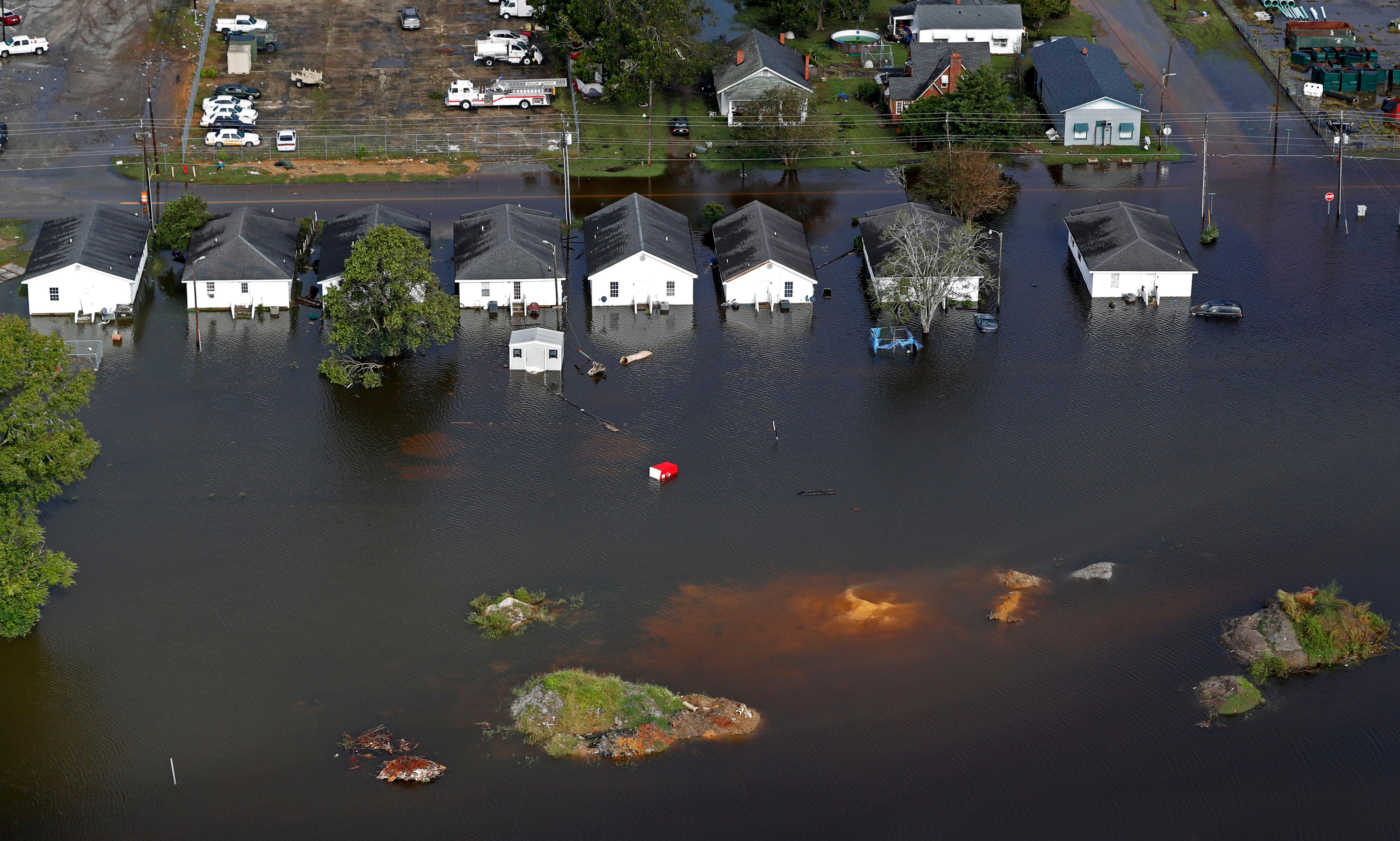 17, 2018 file photo, floodwaters from hurricane florence